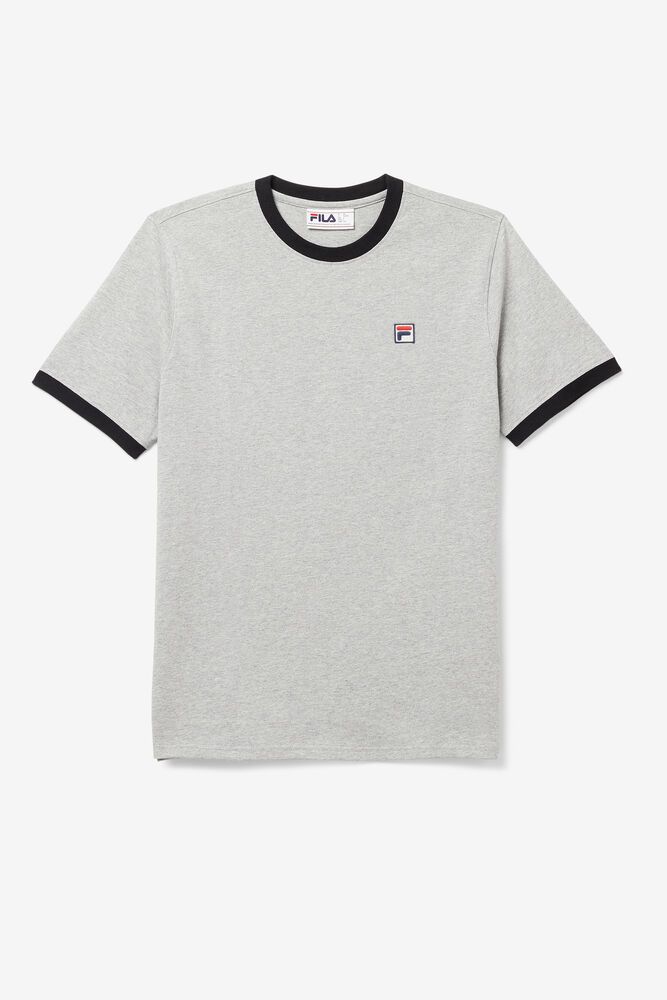 Fila T-Shirt Mens Grey - Marconi Ringer - Philippines 4587109-PK